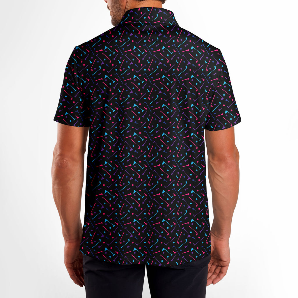 Dings Golf - Golf Polo Shirt-Polo Shirt For Men-Gerbera Prints
