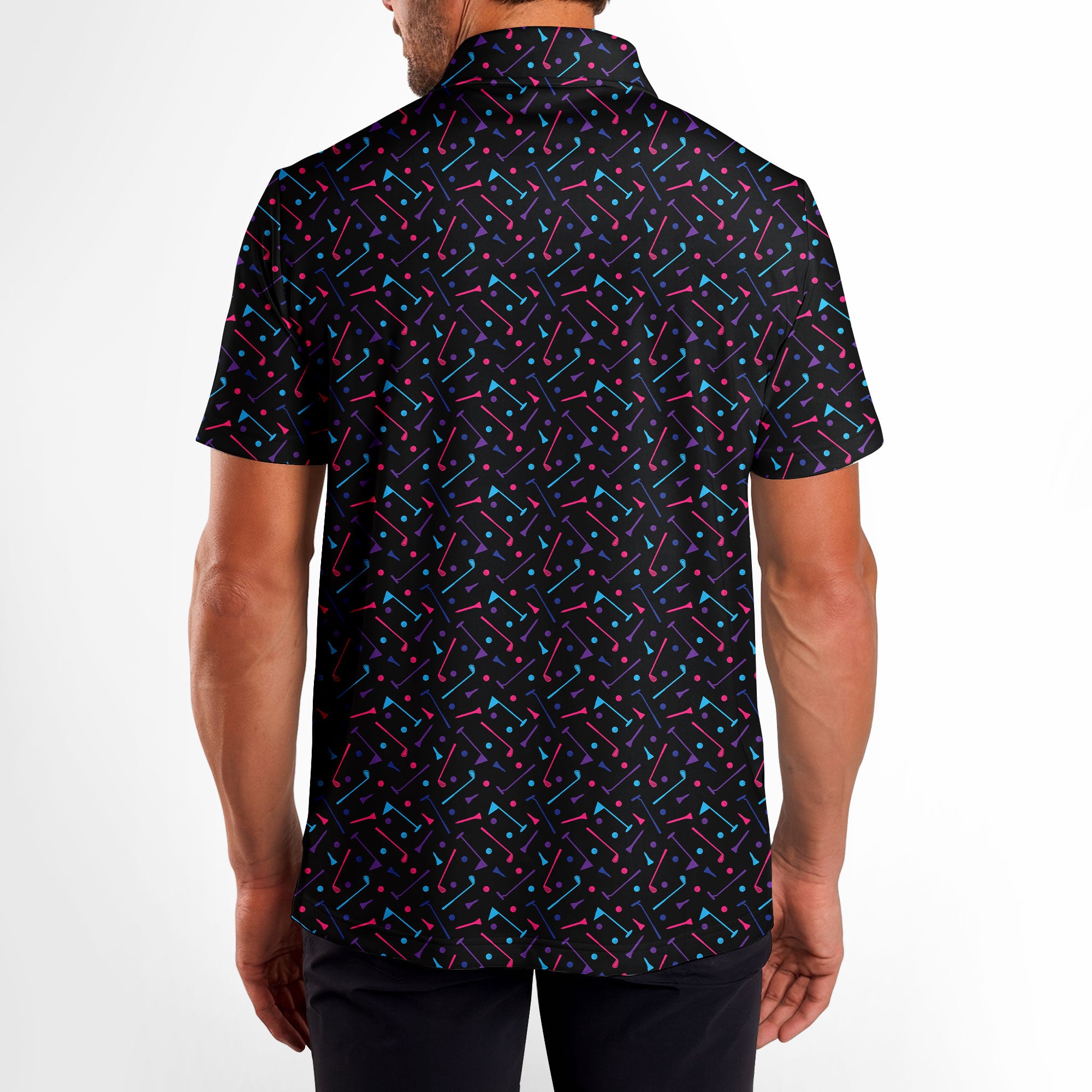 Dings Golf - Golf Polo Shirt-Polo Shirt For Men-Gerbera Prints