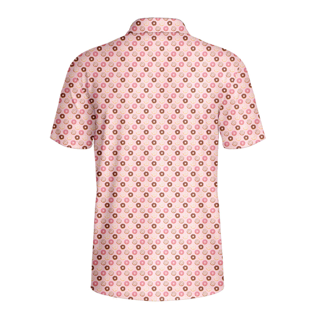 19th Hole Donut Give A Putt Players Gear - Golf Polo Shirt