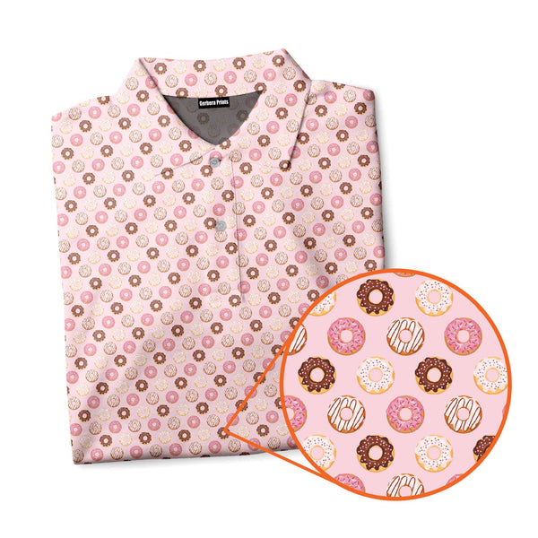 Donut Give A Putt Players Gear 19th Hole - Funny Golf Polo