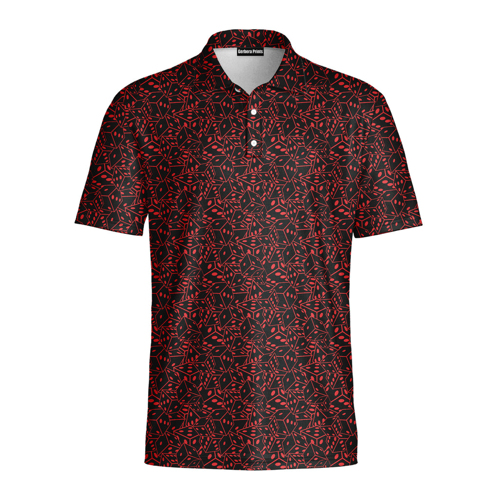19th Hole Roll The Dice Vegas Themed - Golf Polo Shirt-Polo Shirt For Men-Gerbera Prints