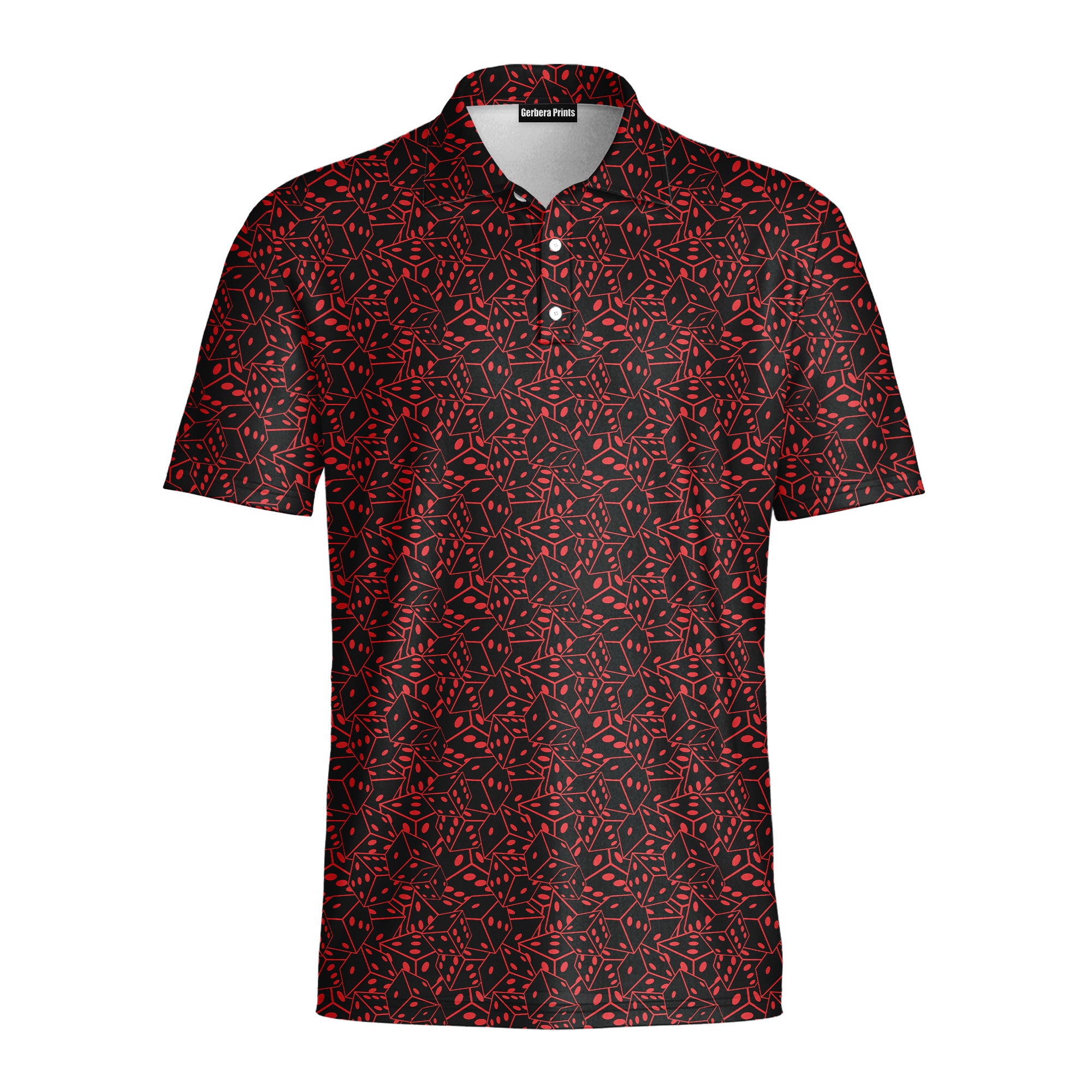 19th Hole Roll The Dice Vegas Themed - Golf Polo Shirt-Polo Shirt For Men-Gerbera Prints