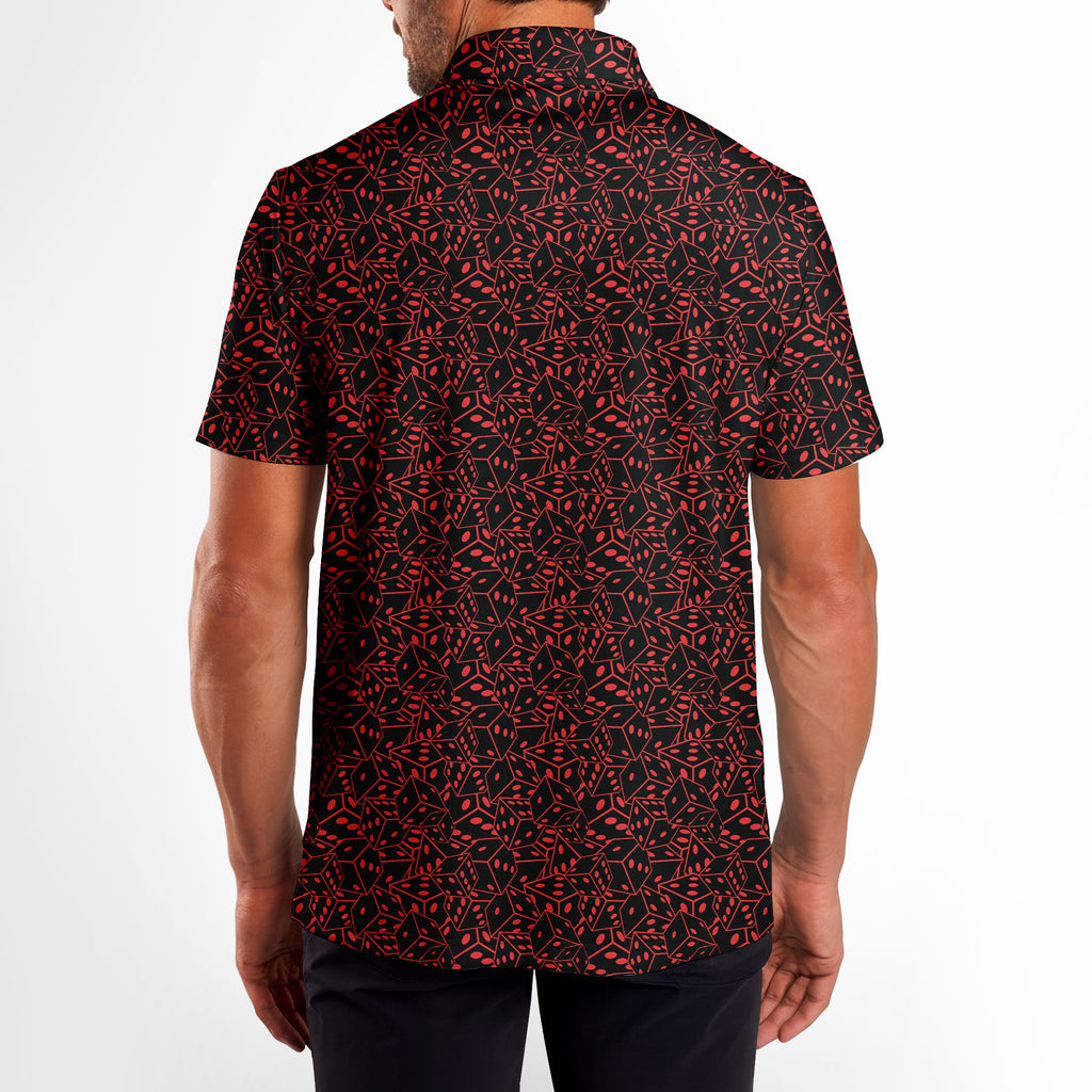 19th Hole Roll The Dice Vegas Themed - Golf Polo Shirt-Polo Shirt For Men-Gerbera Prints