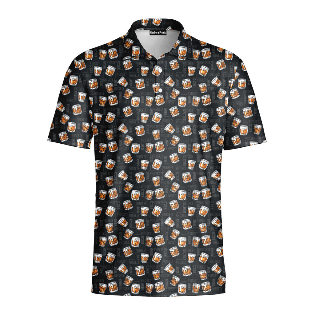 19th Hole Whiskey Glasses - Golf Polo Shirt