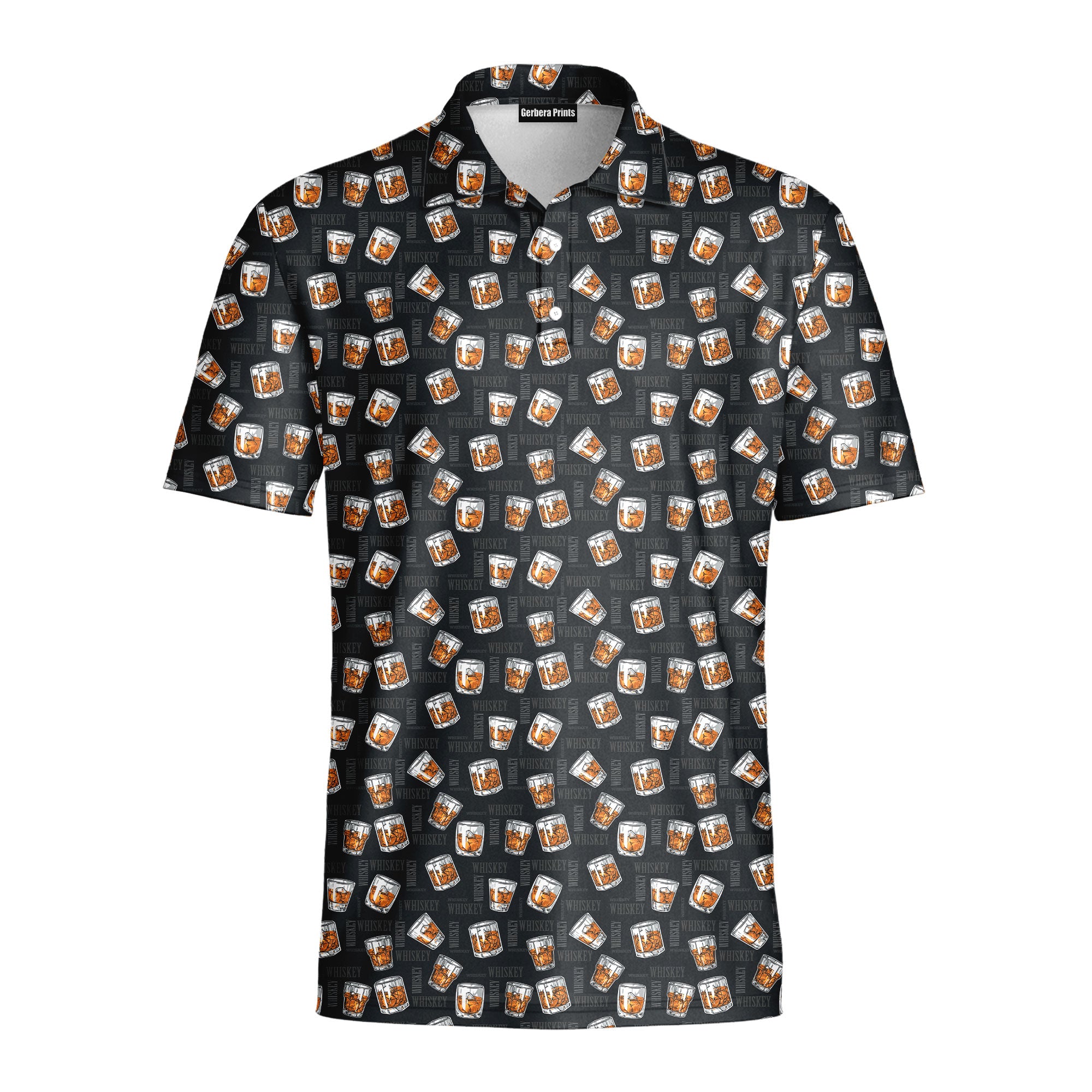 19th Hole Whiskey Glasses - Golf Polo Shirt