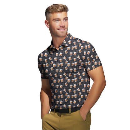 19th Hole Whiskey Glasses - Funny Golf Polo