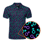 Gender Neon - Funny Golf Polo Shirt-Polo Shirt For Men-Gerbera Prints