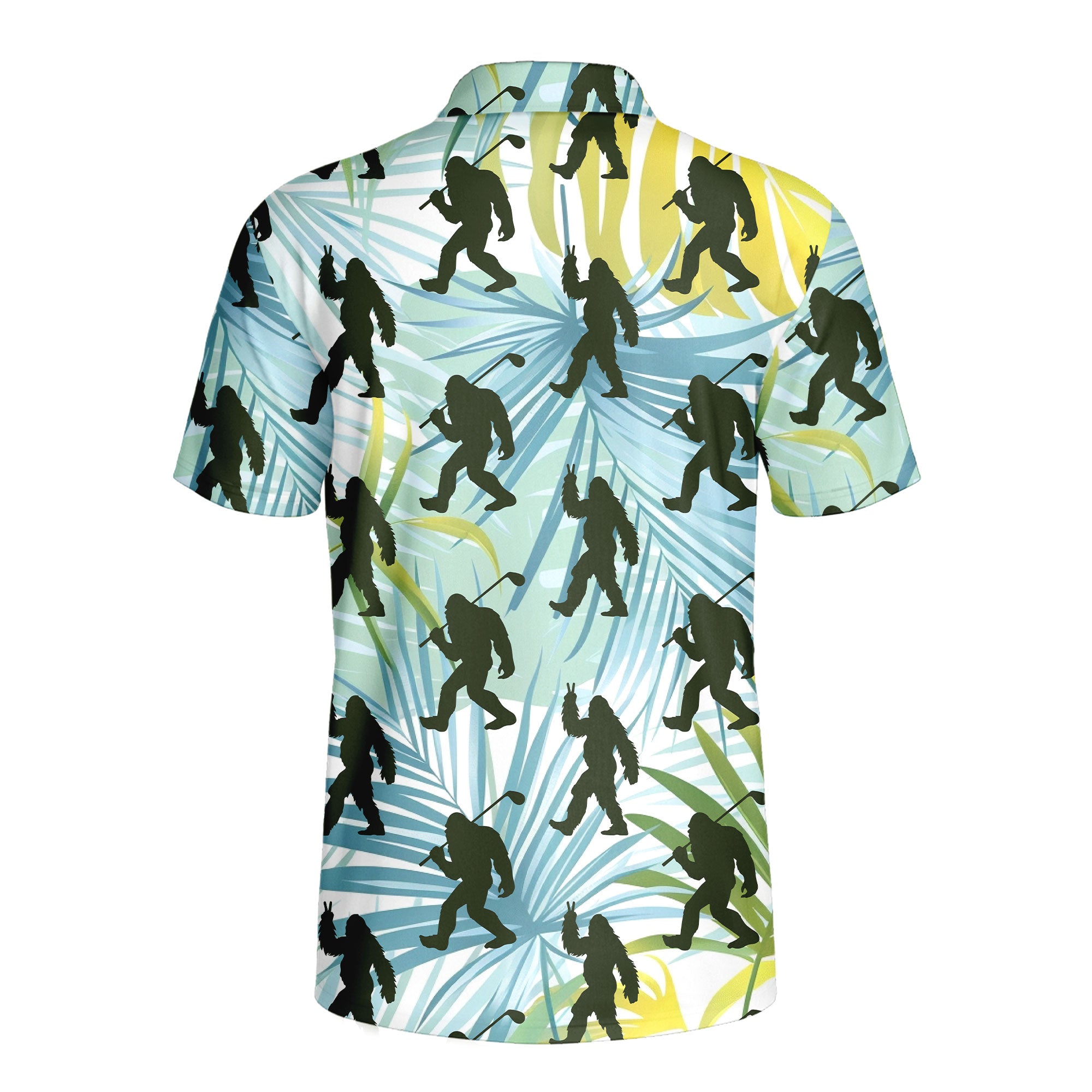 Bigfoot Sasquatch Golf Shirt Golf Club Funny - Golf Polo Shirt