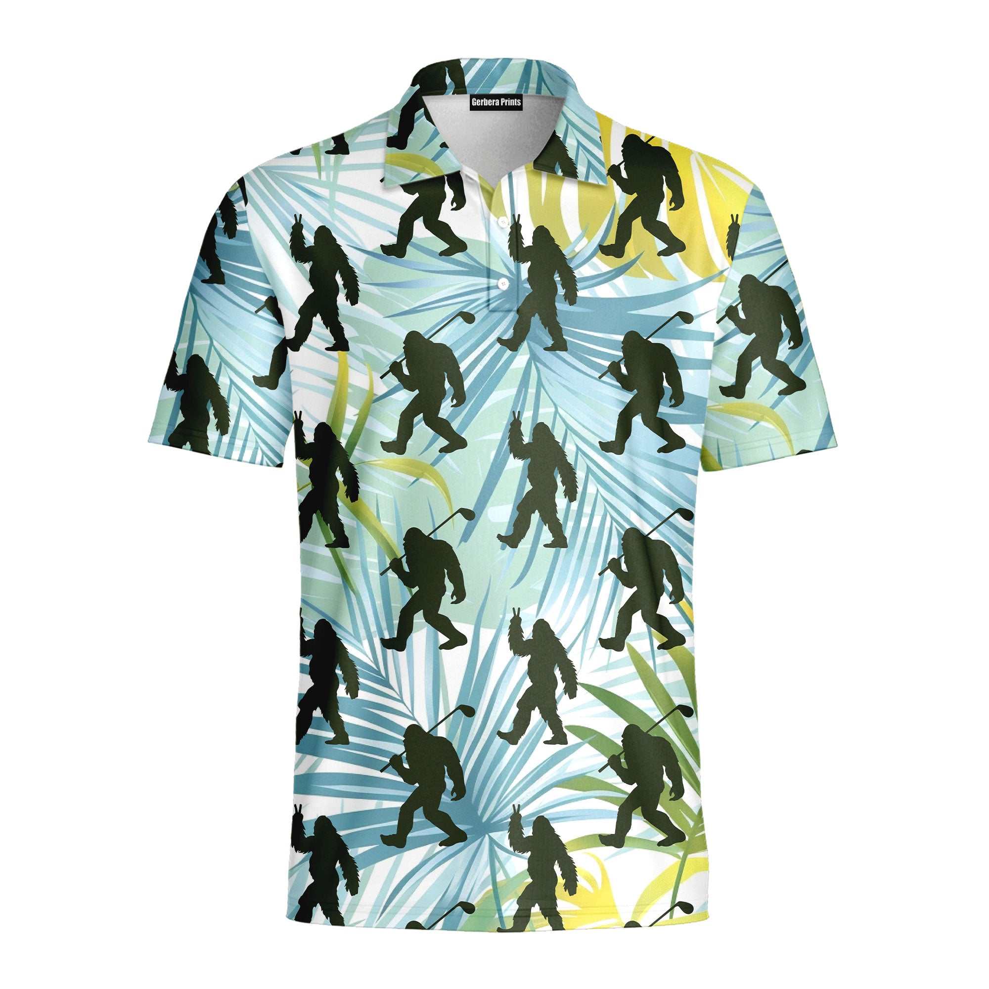 Bigfoot Sasquatch Golf Shirt Golf Club Funny - Golf Polo Shirt