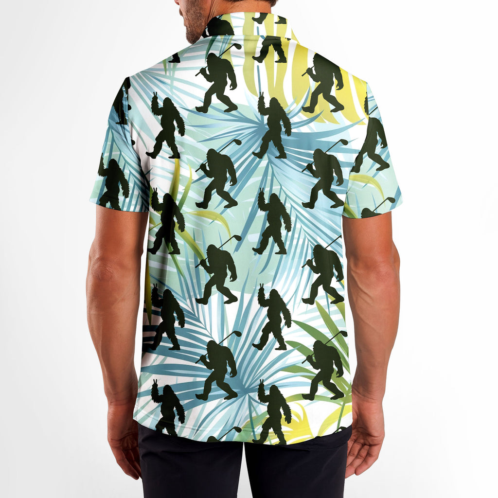 Bigfoot Sasquatch Golf Shirt Golf Club Funny - Golf Polo Shirt