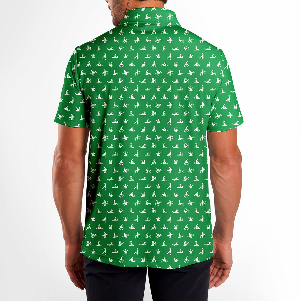 Stick Figure S-e-x Ed - Funny Golf Polo Shirt