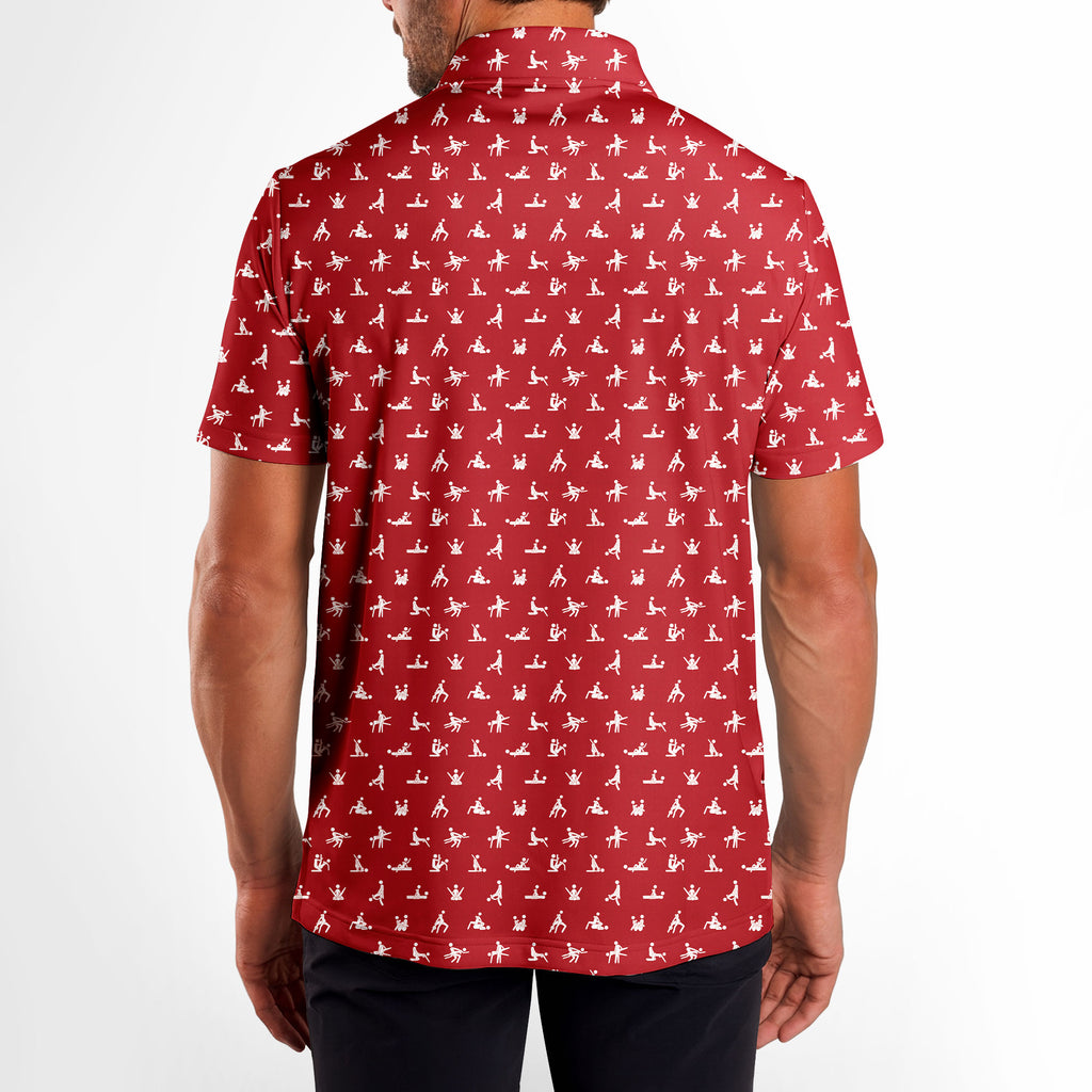 Stick Figure S-e-x Ed - Funny Golf Polo Shirt