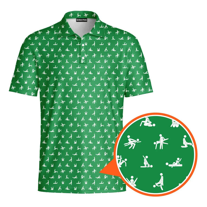 Stick Figure - Funny Golf Polo Shirt Premium