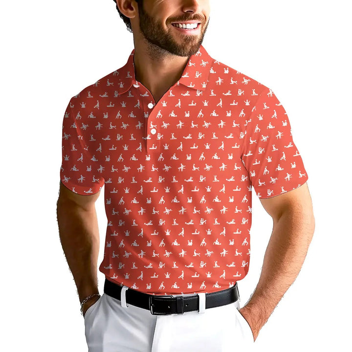 Stick Figure - Funny Golf Polo Shirt Premium