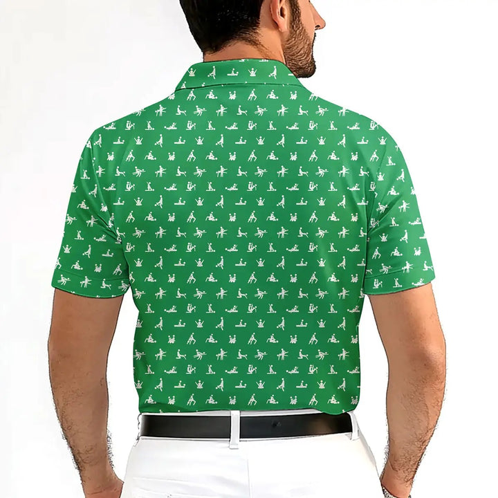 Stick Figure - Funny Golf Polo Shirt Premium