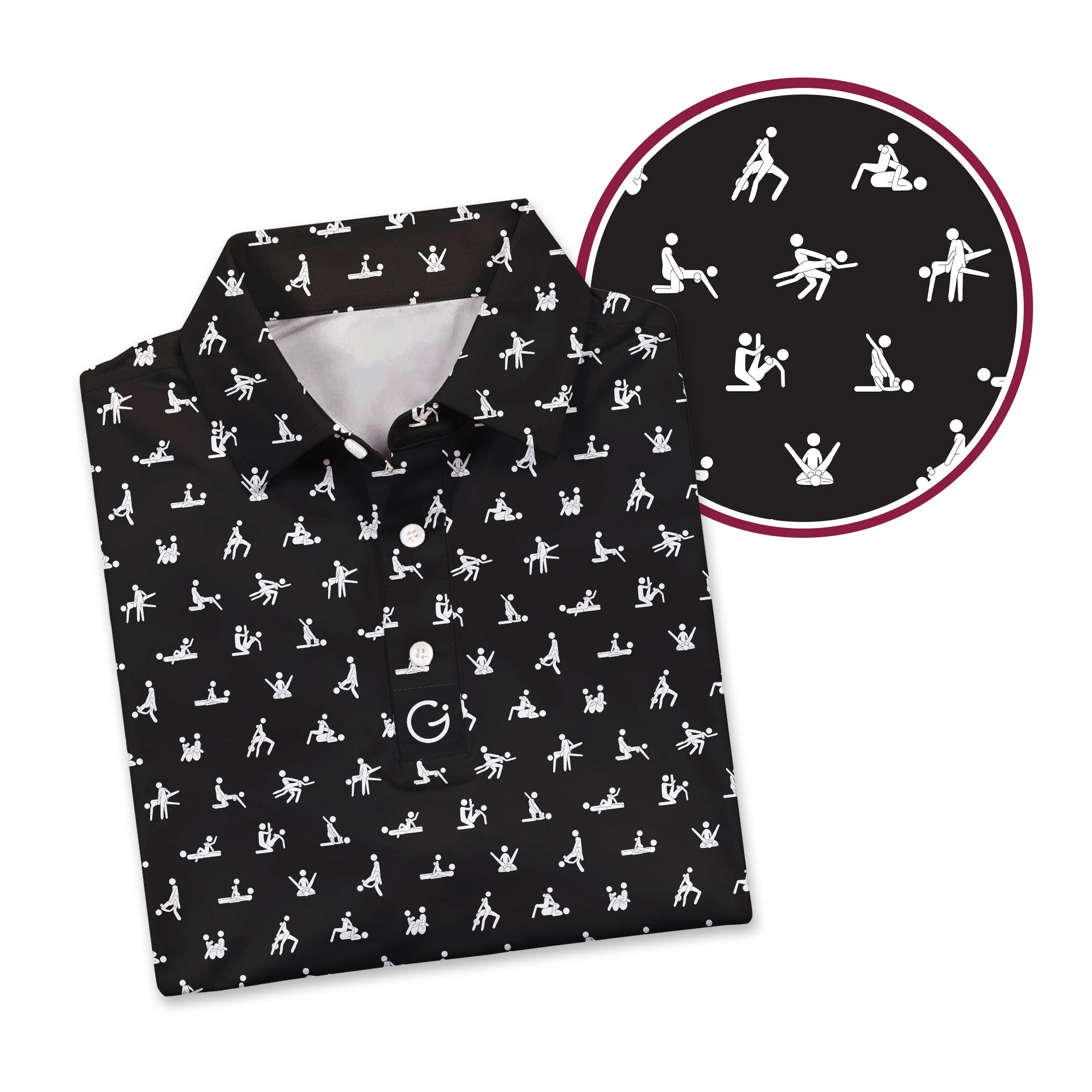 Bayou Roar, Louisiana Polo for Men, Performance Golf Shirt