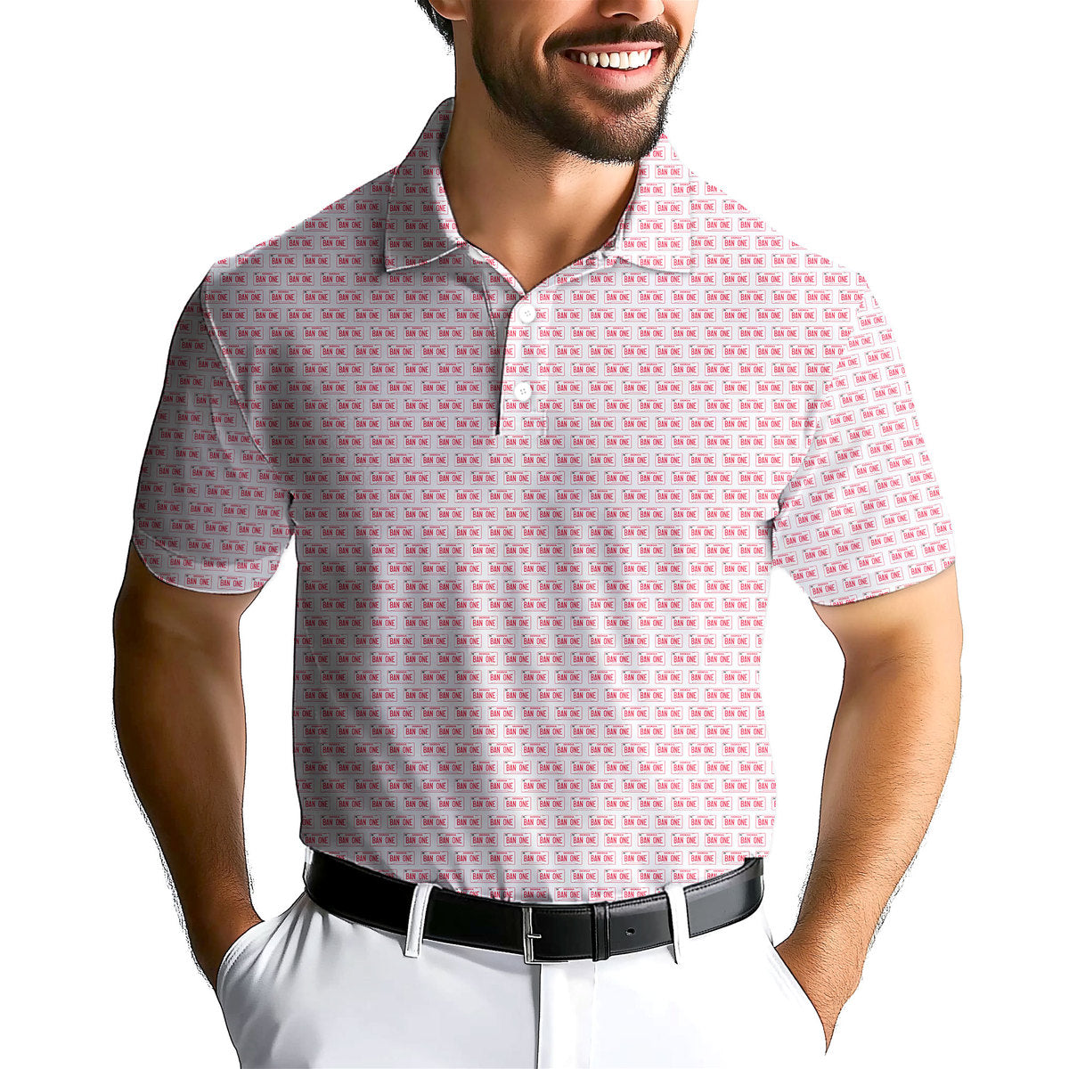 Ban One-Polo Shirt For Men-Gerbera Prints