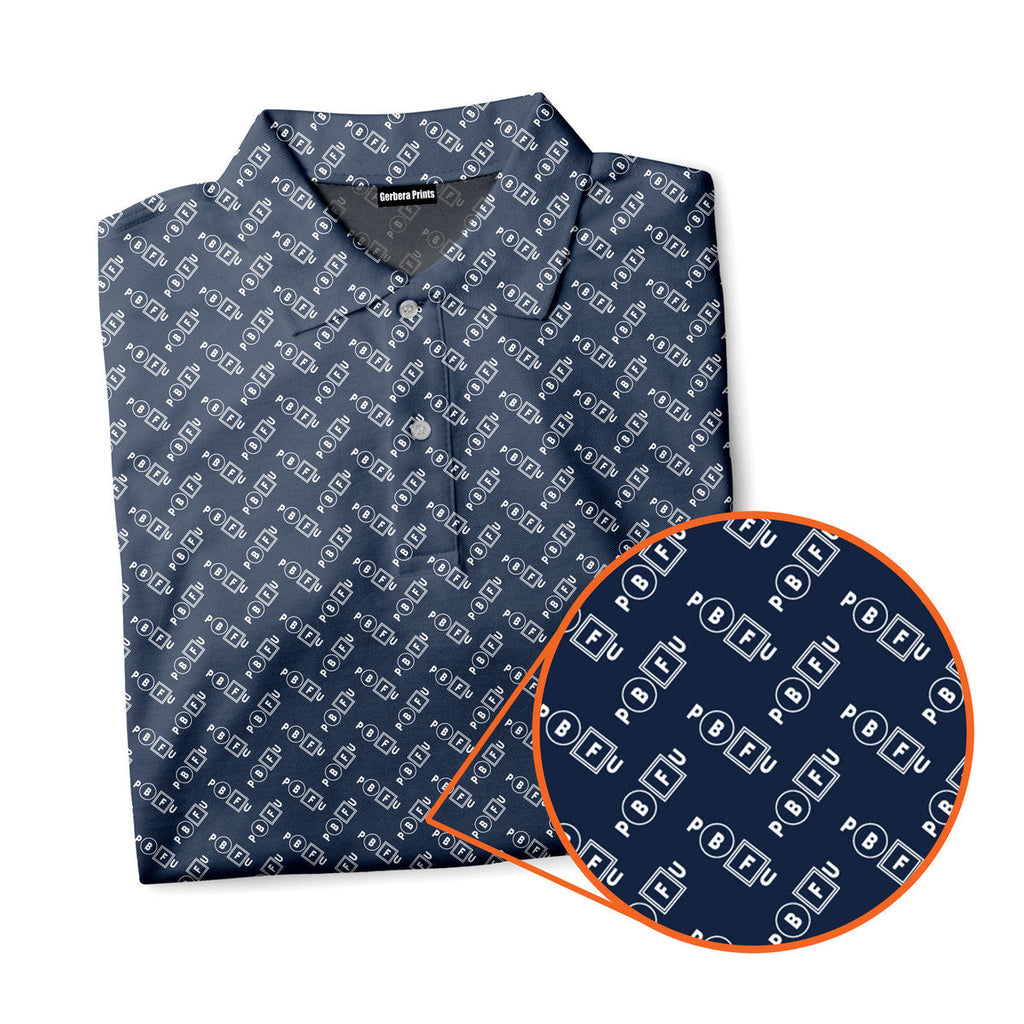PBFU Post Birdie F*$@ Up - Funny Golf Polo Shirt-Polo Shirt For Men-Gerbera Prints