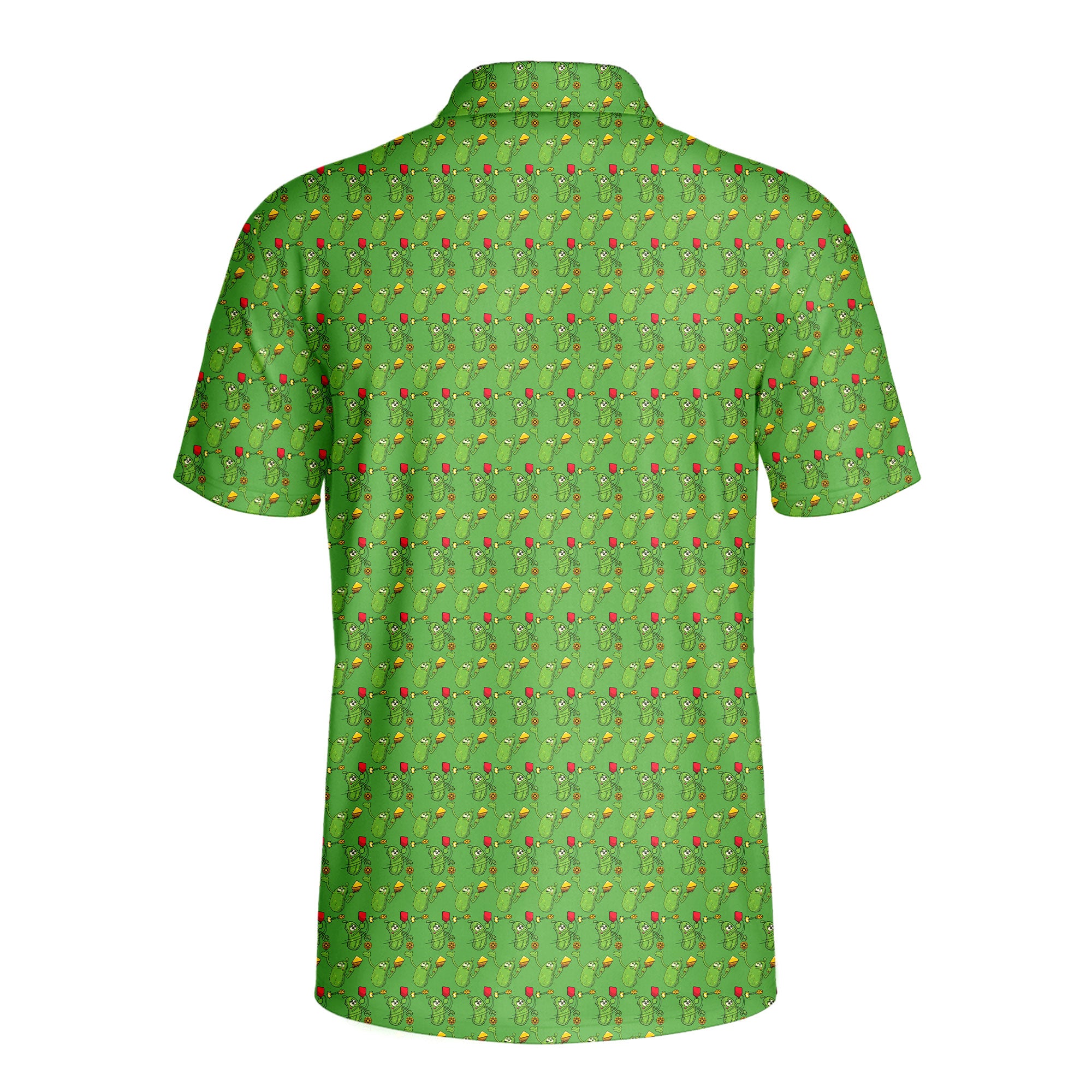Picklesgreen Pickleball Big Dill - Golf Polo Shirt-Polo Shirt For Men-Gerbera Prints