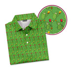Picklesgreen Pickleball Big Dill - Golf Polo Shirt-Polo Shirt For Men-Gerbera Prints