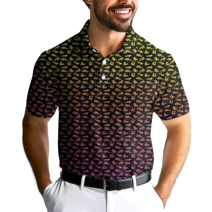 Skeleton Endless Love - Funny Golf Polo Shirt Premium 