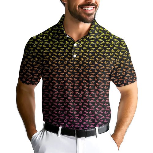 Skeleton Endless Love-Polo Shirt For Men-Gerbera Prints
