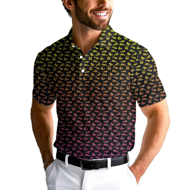 Skeleton Endless Love - Funny Golf Polo Shirt Premium 