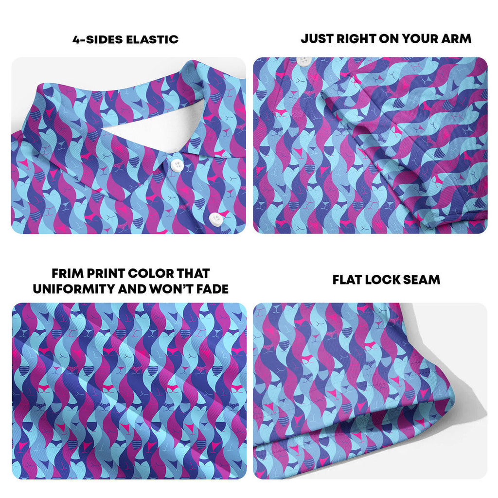 Cheek Peek-Polo Shirt For Men-Gerbera Prints
