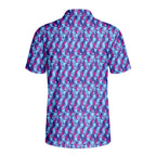 Cheek Peek-Polo Shirt For Men-Gerbera Prints