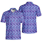 Cheek Peek-Polo Shirt For Men-Gerbera Prints