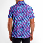 Cheek Peek-Polo Shirt For Men-Gerbera Prints