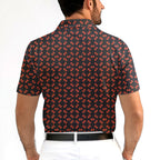 69 Number Black-Polo Shirt For Men-Gerbera Prints