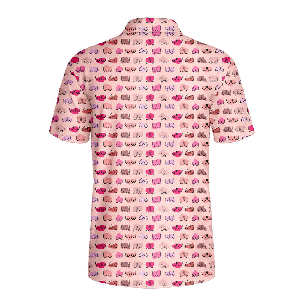 My Eyes Are Up Here But My Bust Look Great Don't They-Polo Shirt For Men-Gerbera Prints