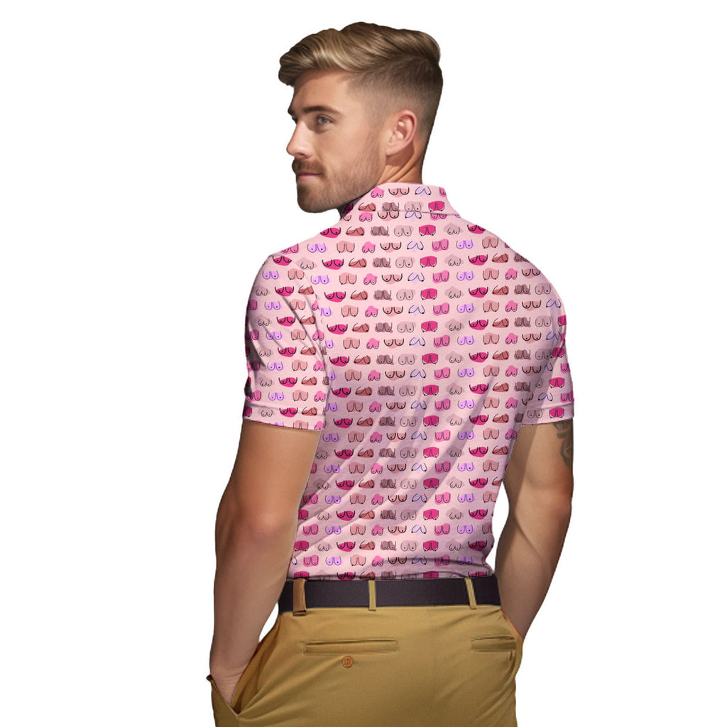 My Breast Look Great Don't They - Funny Golf Polo Shirt-Polo Shirt For Men-Gerbera Prints