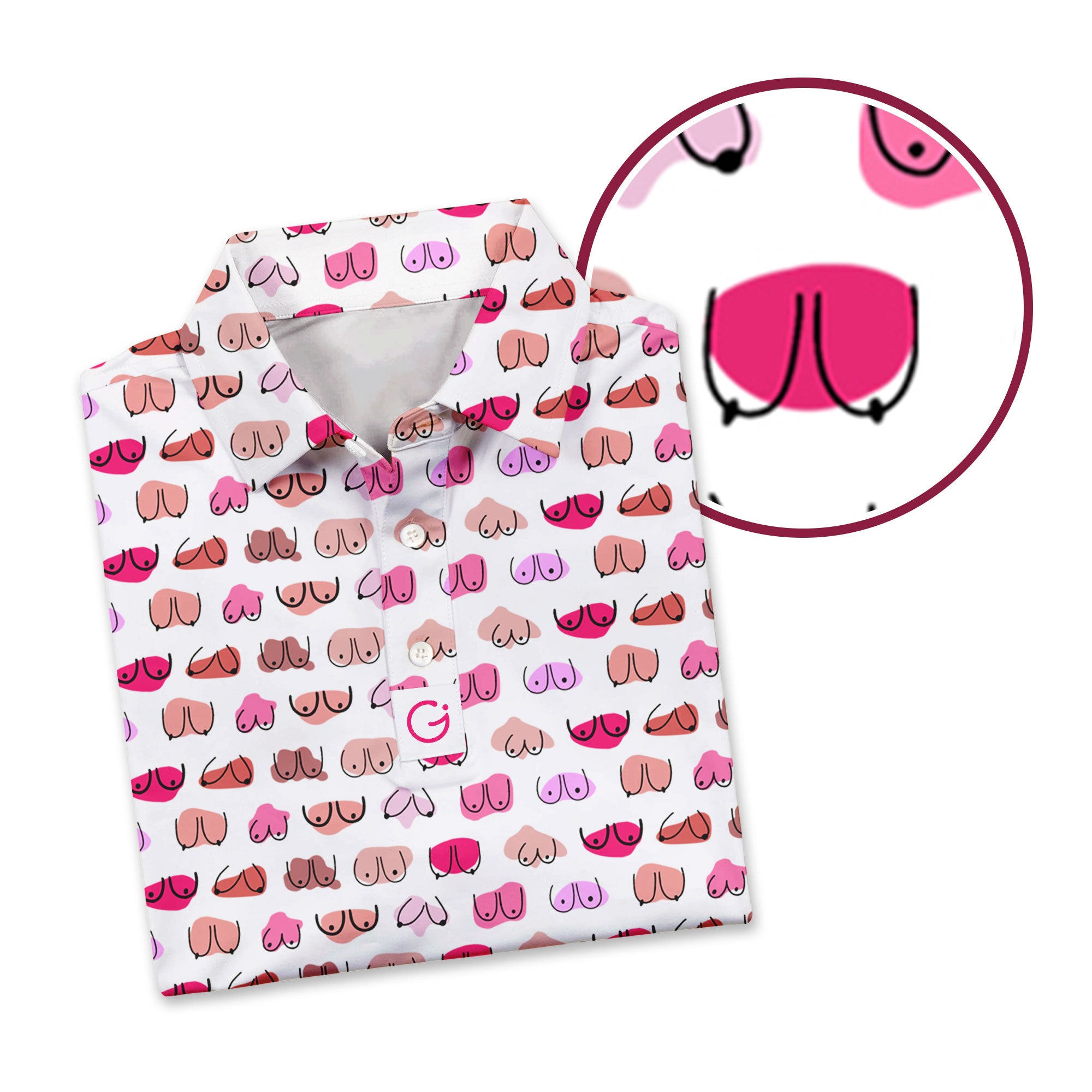 My Breast Look Great Don't They - Funny Golf Polo Shirt