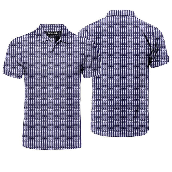 No F*cks Given Striped - Funny Golf Polo Shirt