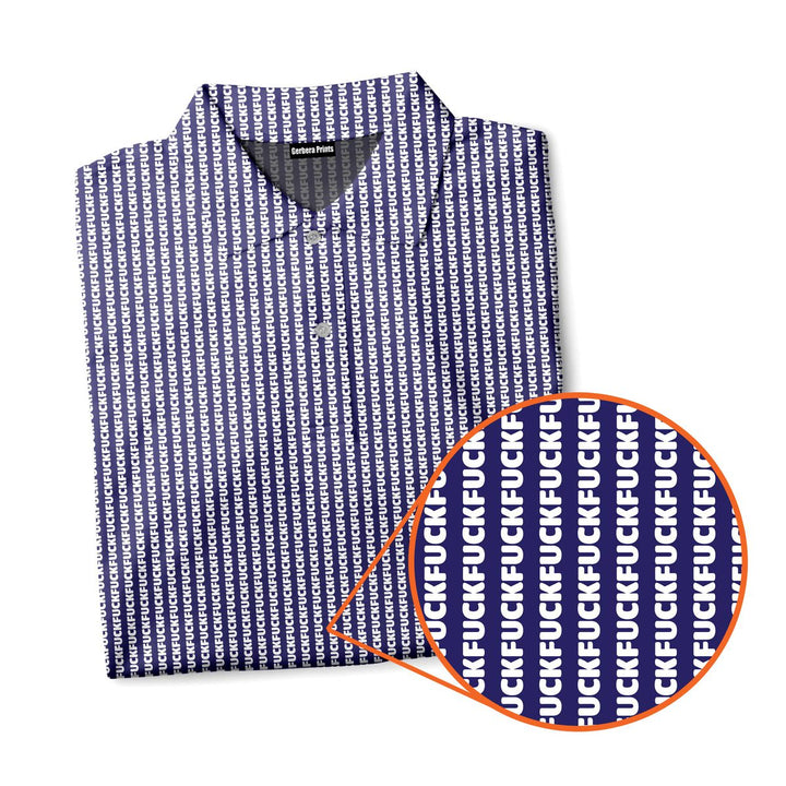 No F*cks Given Striped - Funny Golf Polo Shirt