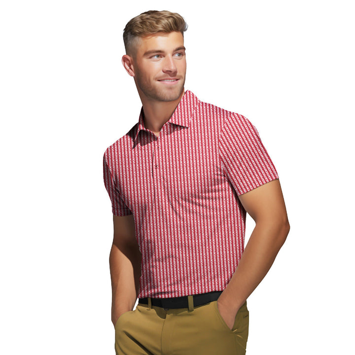 No F*cks Given Striped - Funny Golf Polo Shirt