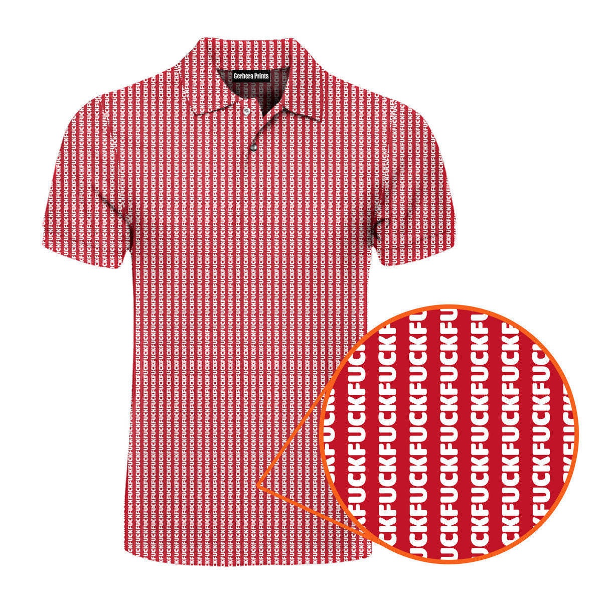No F*cks Given Striped - Funny Golf Polo Shirt
