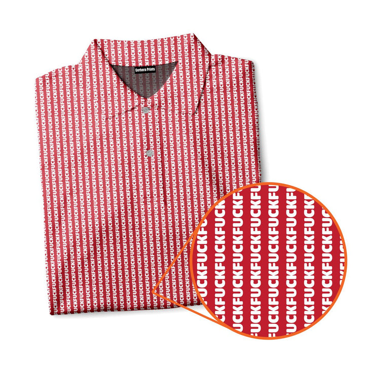 No F*cks Given Striped - Funny Golf Polo Shirt