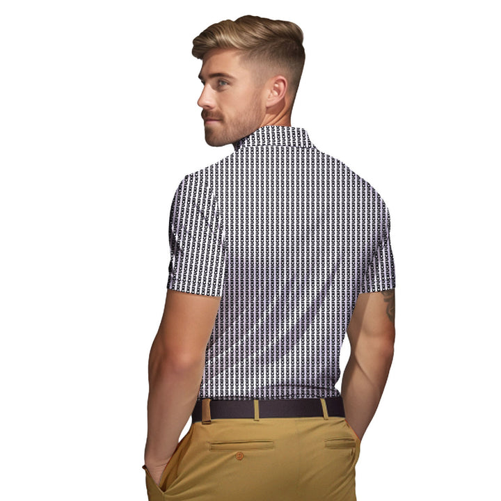 No F*cks Given Striped - Funny Golf Polo