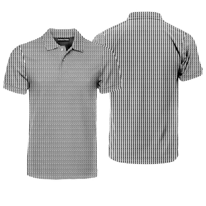No F*cks Given Striped - Funny Golf Polo