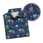 Bigfoot Sasquatch Golf Shirt Golf Club Funny - Golf Polo Shirt