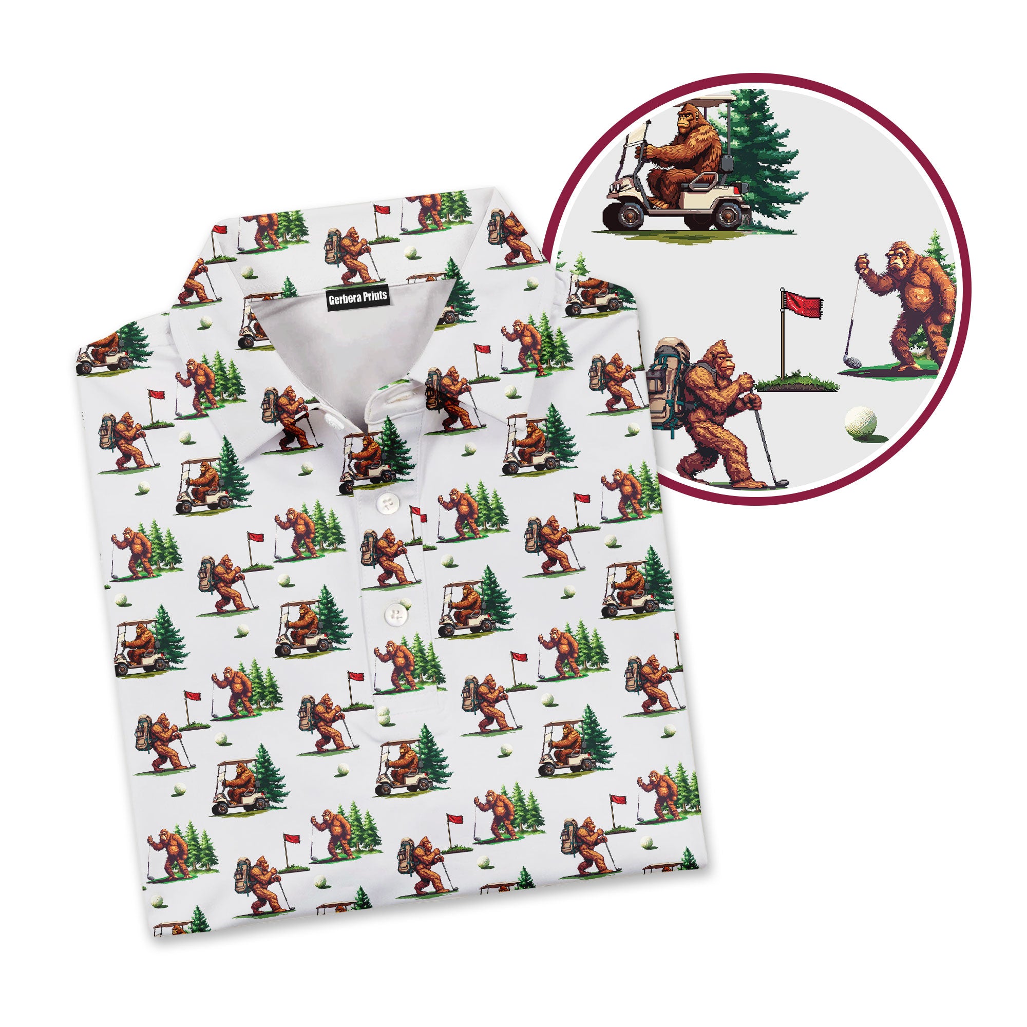 Bigfoot Golf Polo Shirt - Golf Polo Shirt