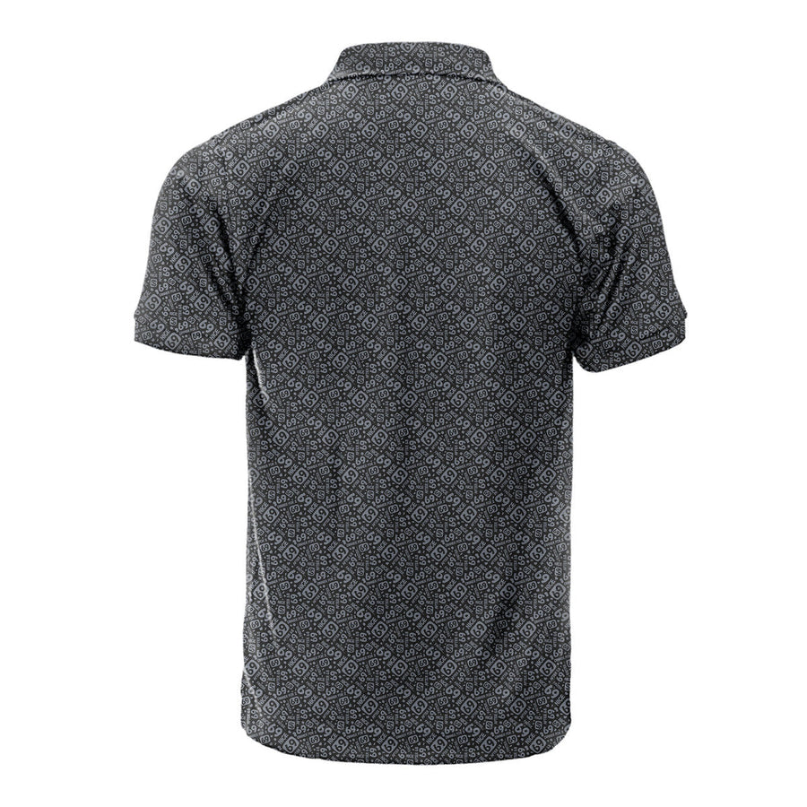 Back preview of Going Low - Funny Golf Polo Shirt with your team and number