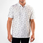 Doodle Golf - Golf Polo Shirt-Polo Shirt For Men-Gerbera Prints