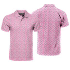 The Shocker Pink - Funny Golf Polo Shirt-Polo Shirt For Men-Gerbera Prints
