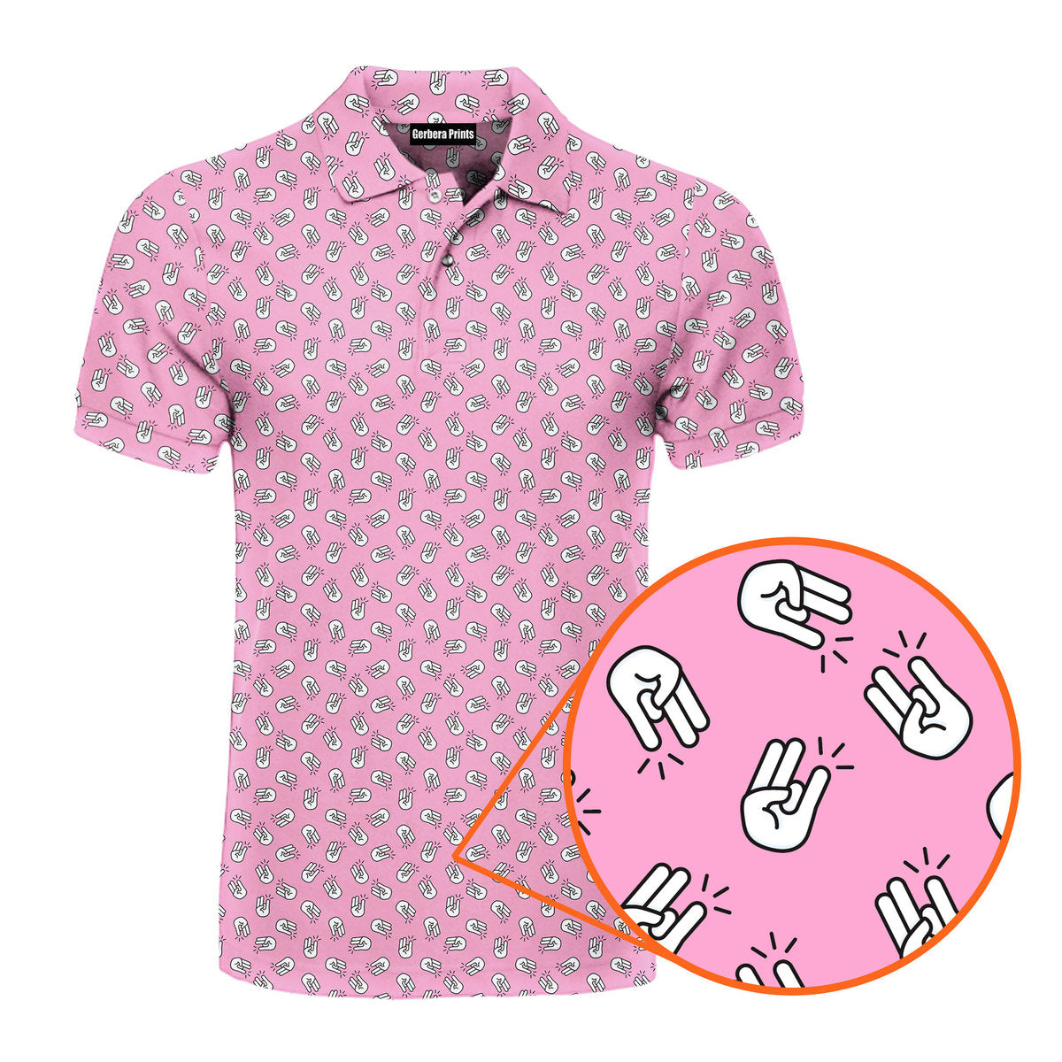 The Shocker Pink - Funny Golf Polo Shirt