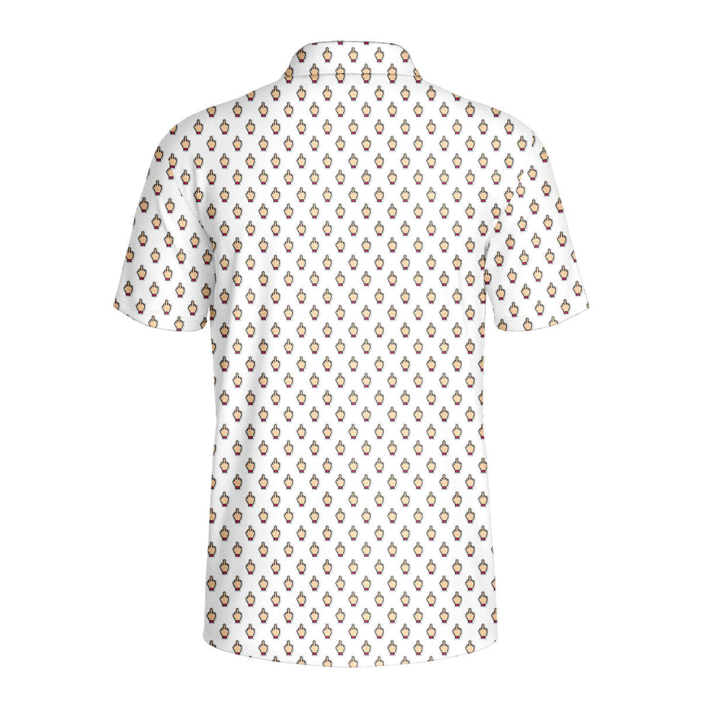 Friendly Hello-Polo Shirt For Men-Gerbera Prints