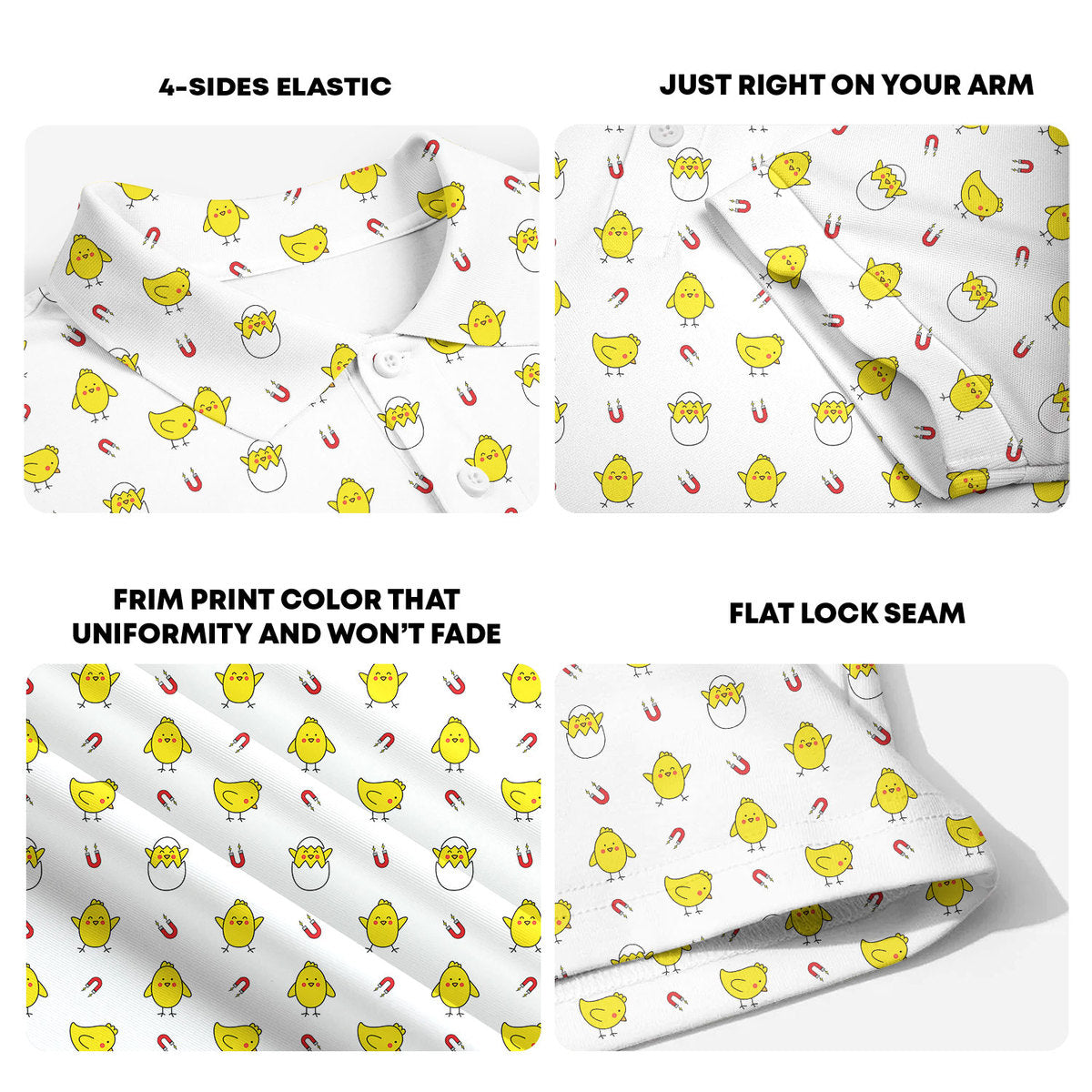 Chick Magnet-Polo Shirt For Men-Gerbera Prints
